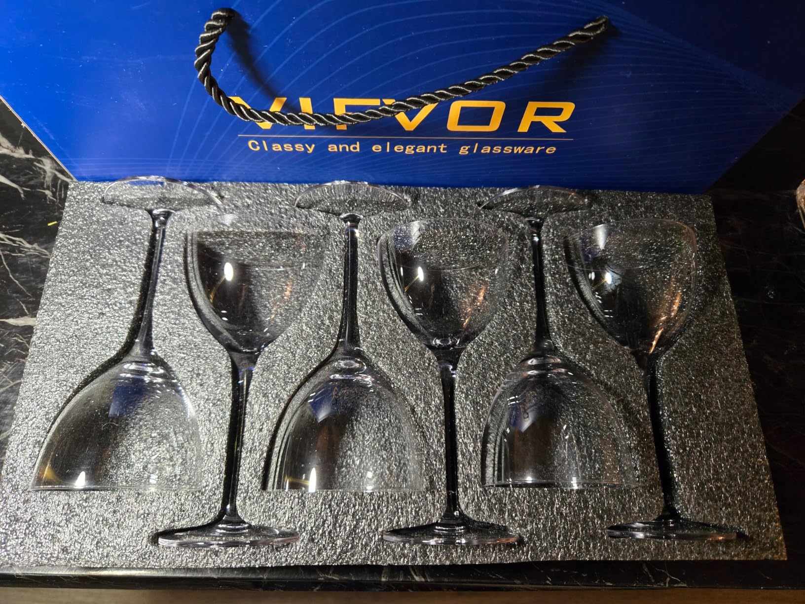 Martini Glasses Set of 6, Nick and Nora Glasses - 6oz Hand Blown Lead-Free Crystal Cocktail Glasses for Martini, Manhattan, Negroni, Aperitifs - Elegant Bar Glassware in Gift Box customer photo 2