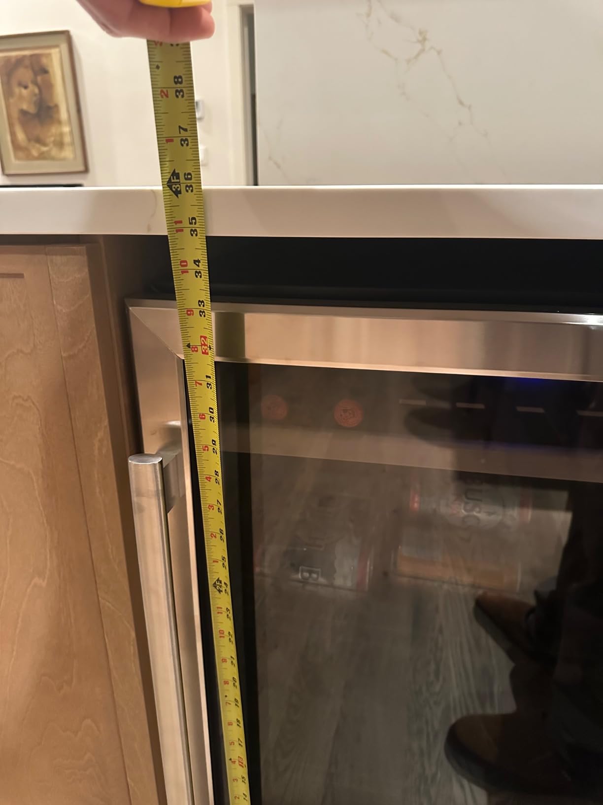 24 Inch Under Counter Beverage Fridge - Max 164 Cans Capacity Drink Cooler, Wide 24