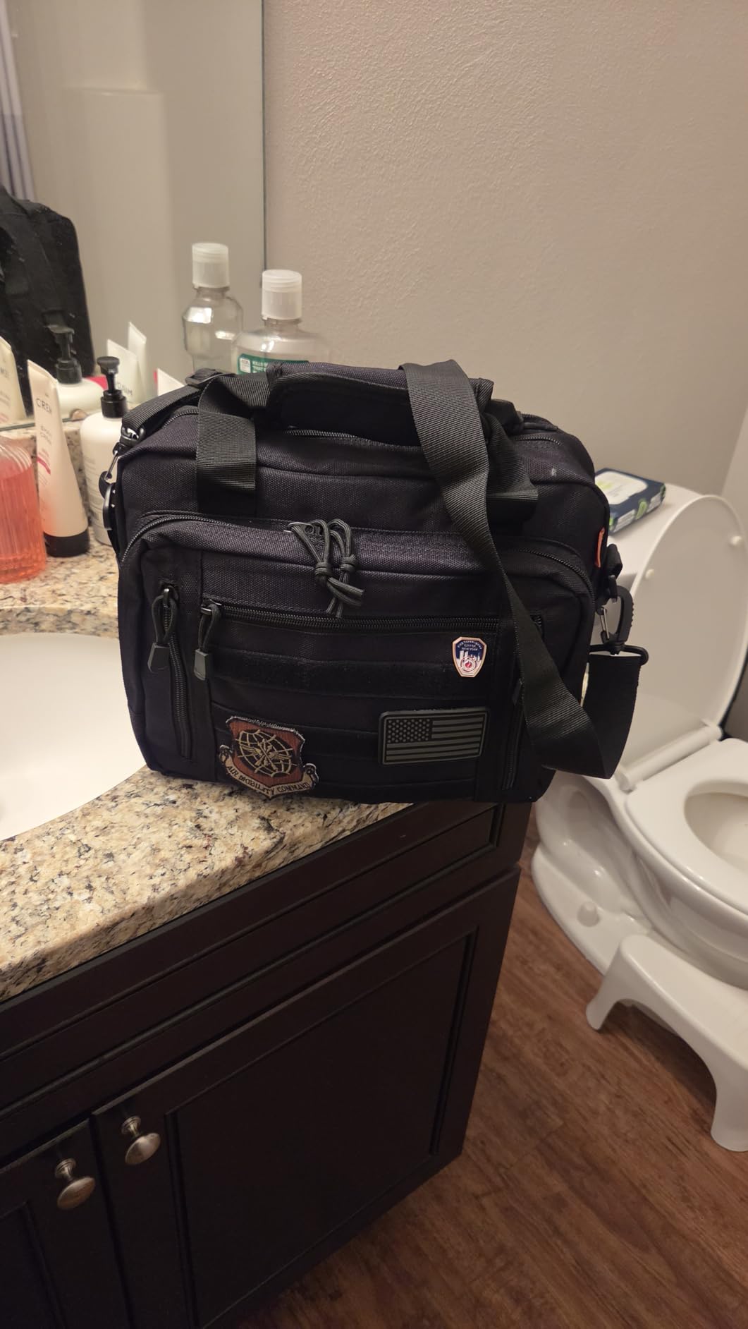 Pistol Case, Gun Range Bags For 2 Pistols 6 Magazines Carrying Shooting Bag with Lockable Zipper for Shooting Range Outdoor Hunting customer photo 1