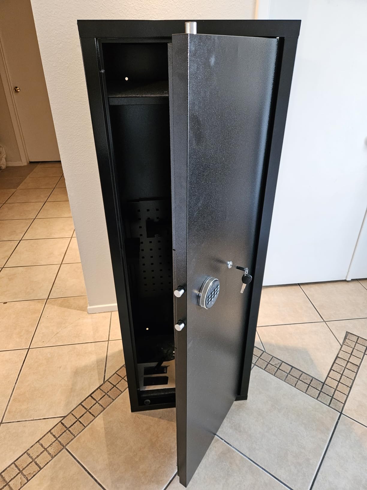 INTERGREAT 12-15 Gun Safe, Large Gun Safe for Rifles and Pistols, Quick Access Rifle Safe with 3 Removable Gun Racks and 4 Pistol Pockets, Digital Gun Cabinet with Dual Alarm and Mute Mode customer photo 2