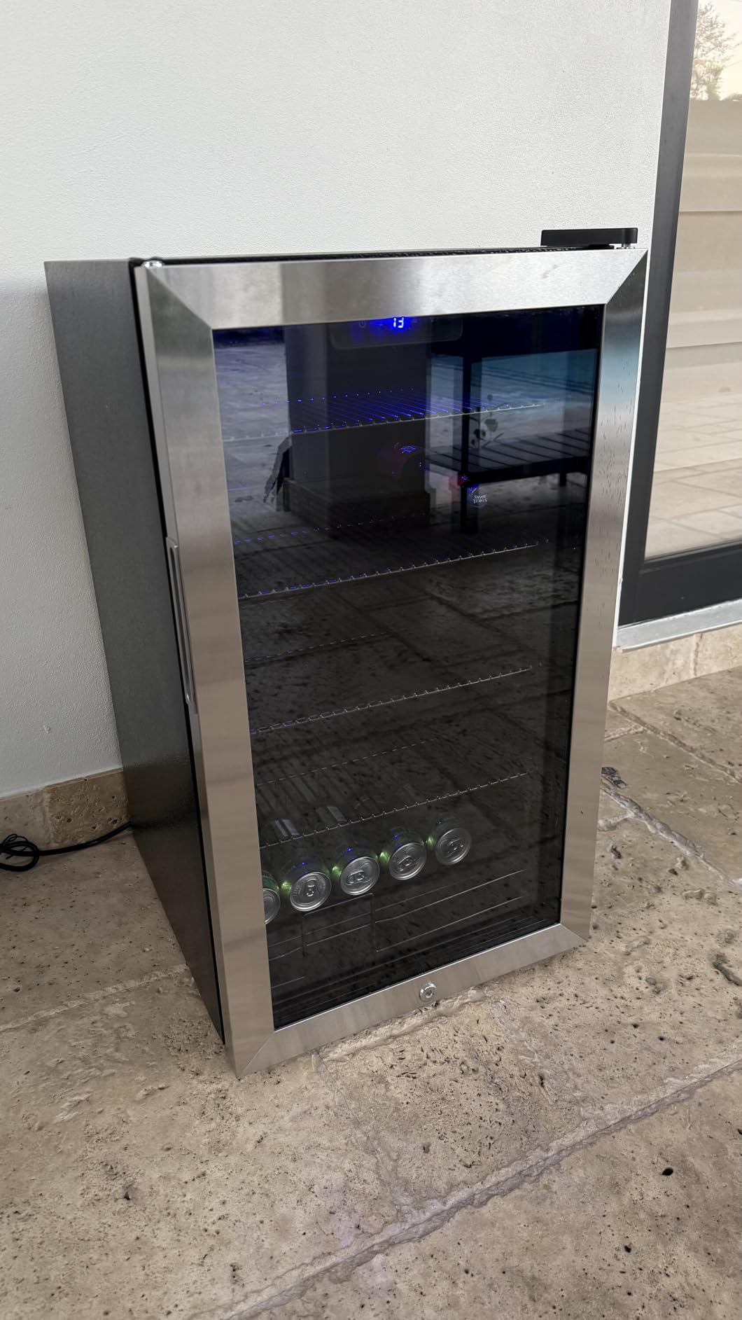 24 Inch Beverage Refrigerator, 5.2 Cu. Ft. Drink Refrigerator with Glass Door, 200 Cans Under Counter & Freestanding Drink Fridge, Reversible Door, Built-In Beverage Cooler for Kitchen, Bar or Office customer photo 2