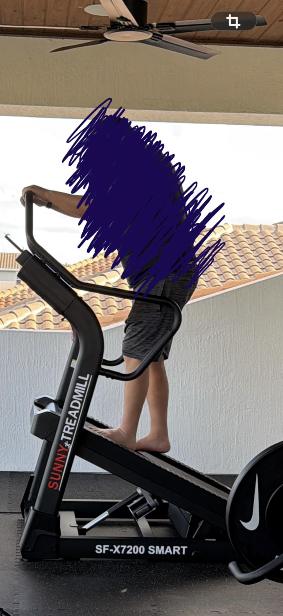 Sunny Health & Fitness Auto Incline Decline Treadmill for Home with Smart Connectivity and Interactive Console, Smooth and Quiet Motor with Cushion Deck, SunnyFit App Access customer photo 1