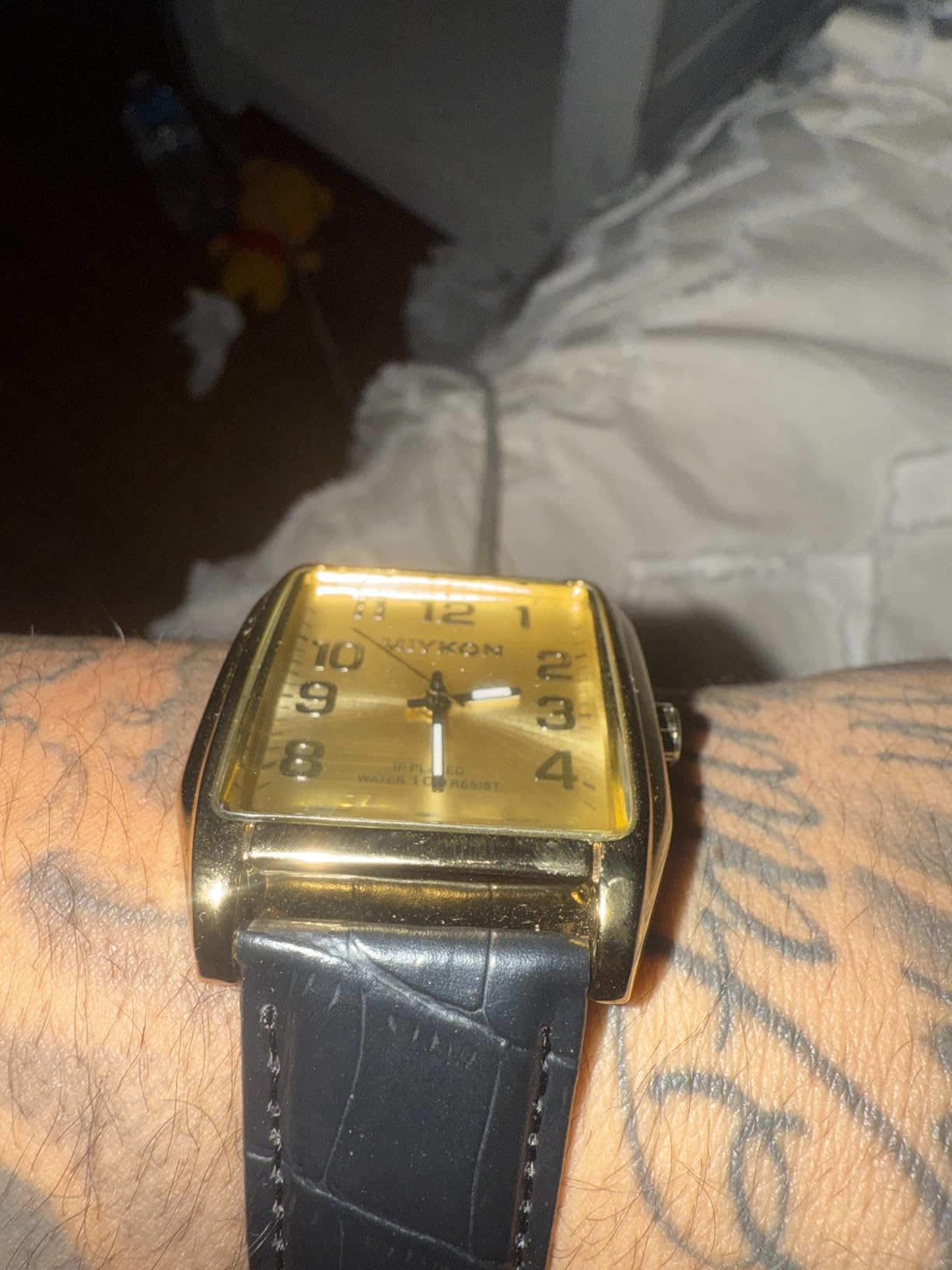 Vintage Watches for Men - Classic Tank Square Analog Watch with Genuine Leather Wrist Strap, Japanese Quartz, Waterproof to 100ft customer photo 1