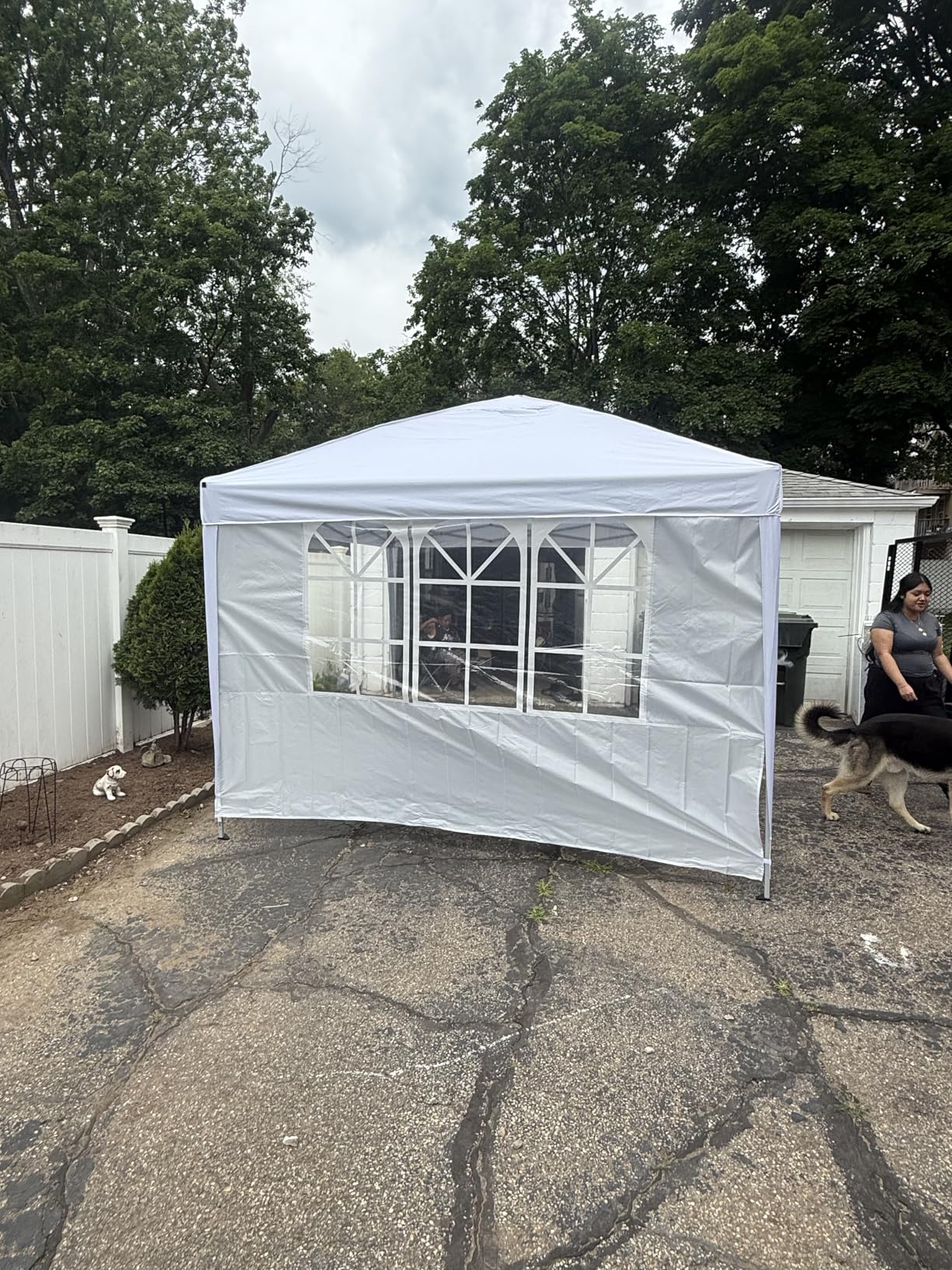 Driftalia 10x10 Pop Up Canopy Tent with Sidewalls, One-Push Instant Setup customer photo 1