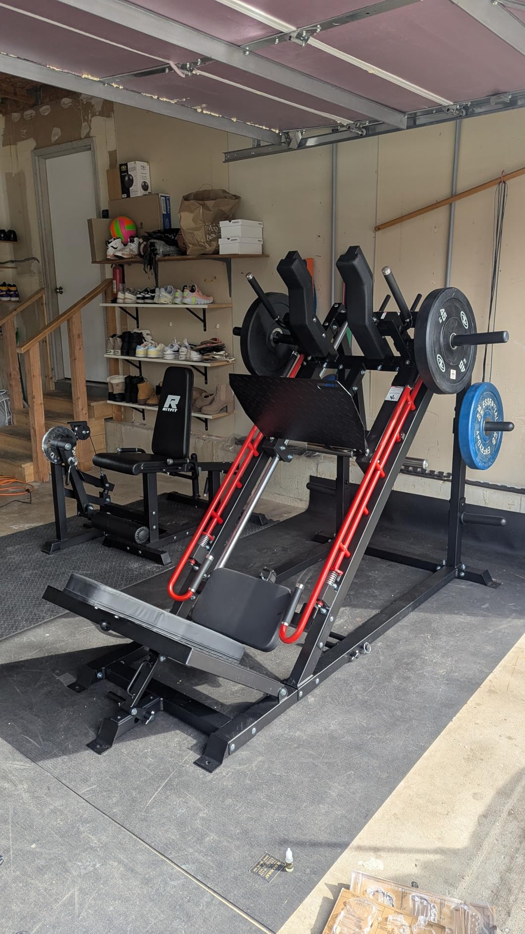 RitFit Gazelle Pro 3 in 1 Leg Press and Hack Squat Machine - High-Tensile Steel Leg Press Machine, 2000lbs Capacity, Adjustable Angles with Weight Storage customer photo 2
