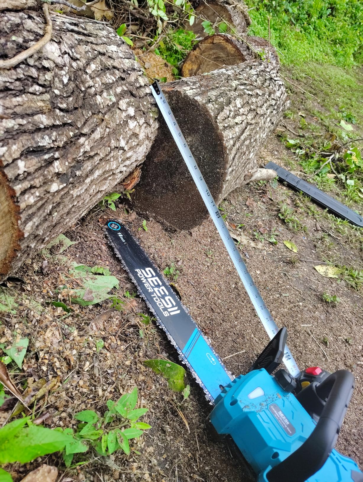 SEESII 40V 16-Inch Cordless Chainsaw: Brushless Electric Chain Saws with 2x4.0Ah Batteries & Charger, Tool-Free Chain Tension, Auto Oiling, for Tree Trimming, Wood Cutting, Yard Work customer photo 1