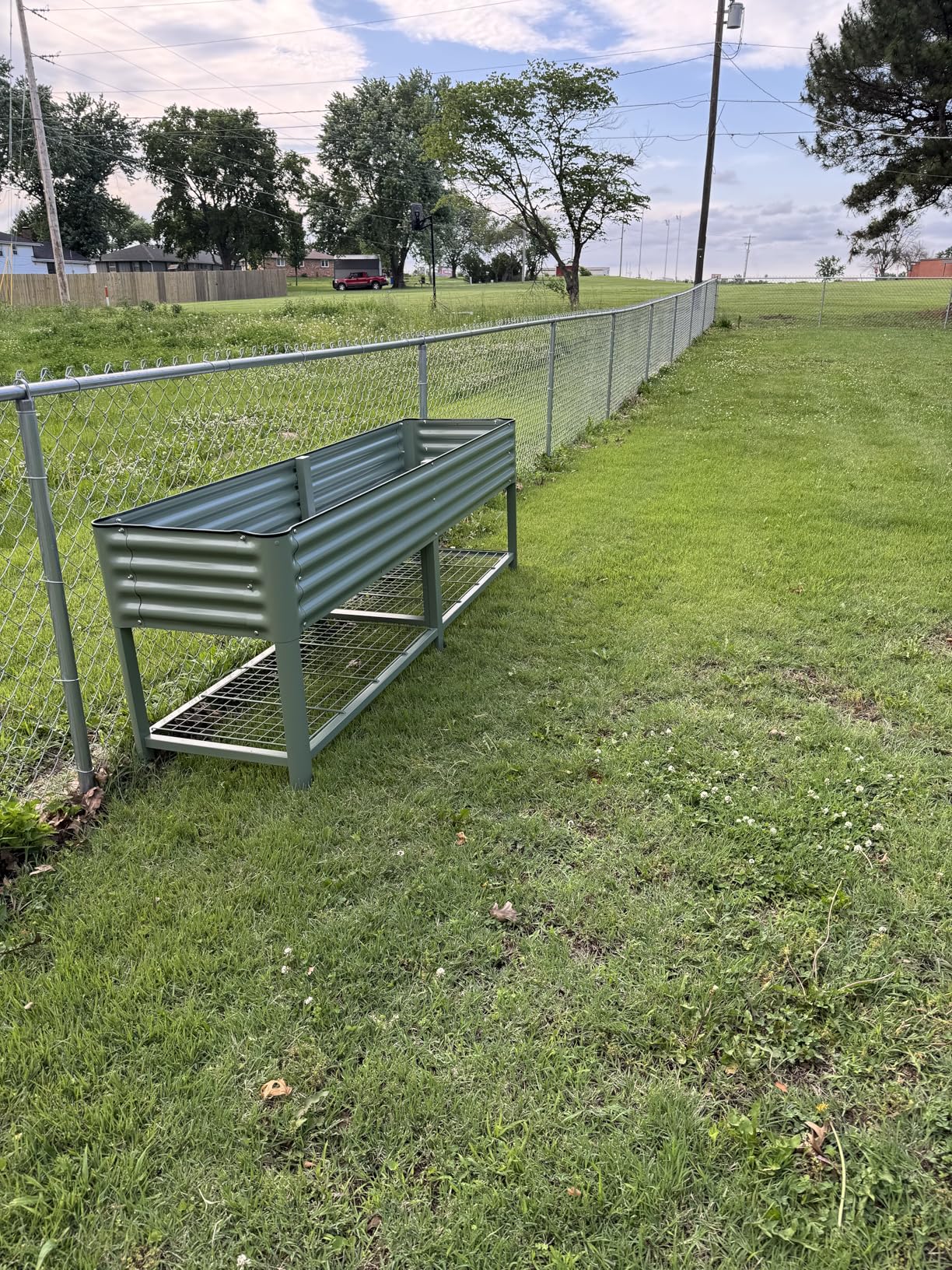 Elevated Raised Garden Bed-V Series, 2' x 4' Garden Beds with Legs & Storage Rack for Patio Porch, 700 Lbs Weight Capacity, Outdoor Planter Boxes for Gardening Herbs Vegetables Flowers, Olive Green customer photo 2