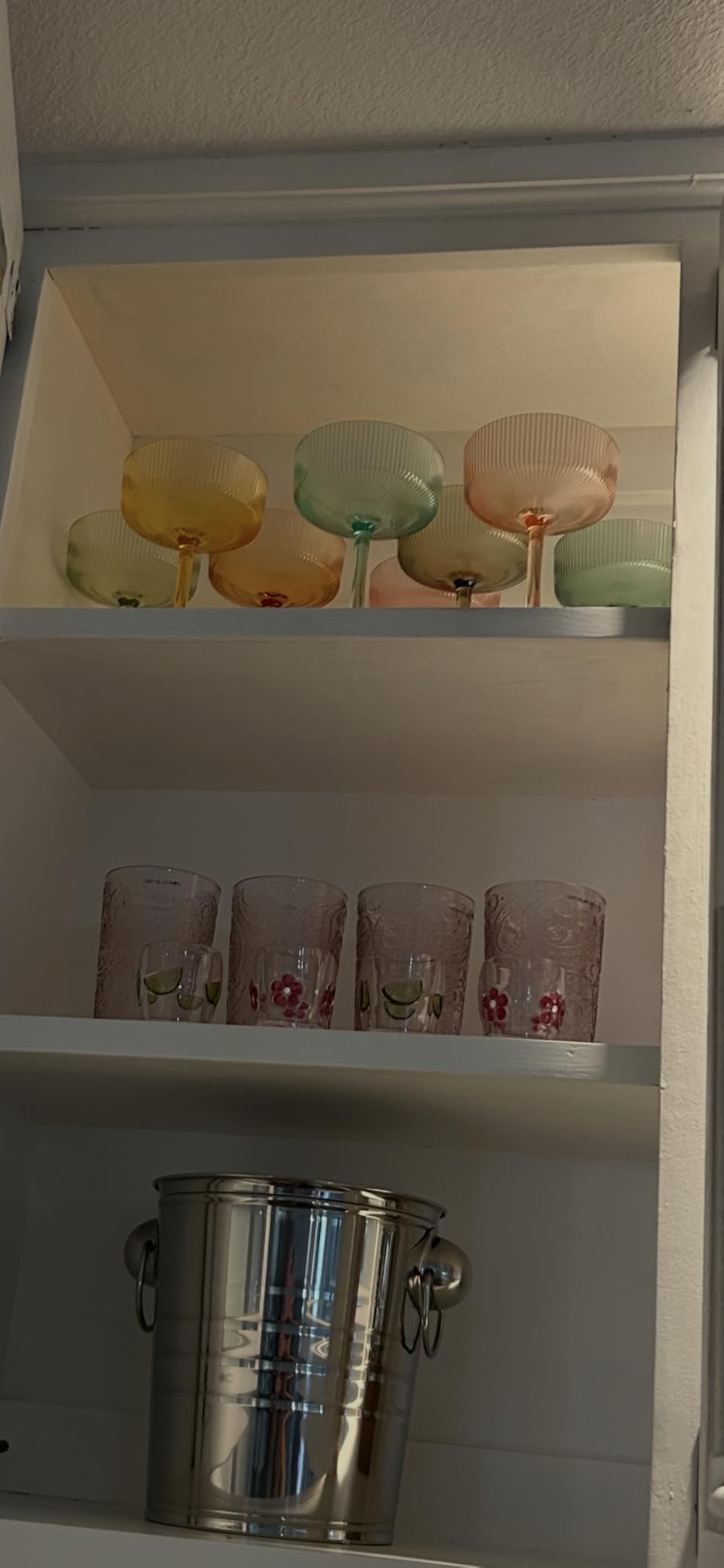 Khen Acrylic Champagne Tower | Set of 20 | 7 oz Stackable Unbreakable Coupe Glasses, Vintage Stemware Display for Wedding Party Celebration Cocktail Premium Beverage Serving, Elegant Outdoor Banquet customer photo 1