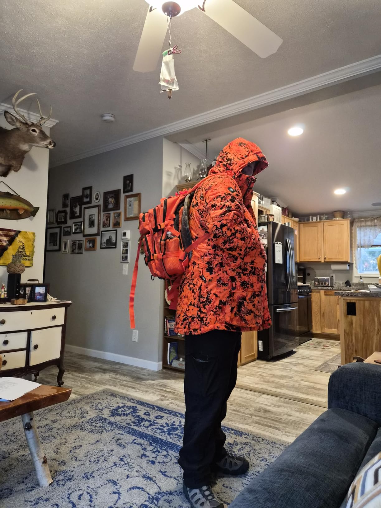Winter Hunting Jacket - Waterproof, Windproof, Insulated 200g, Removable Hood, Silent Fabric, 7 Pockets customer photo 1