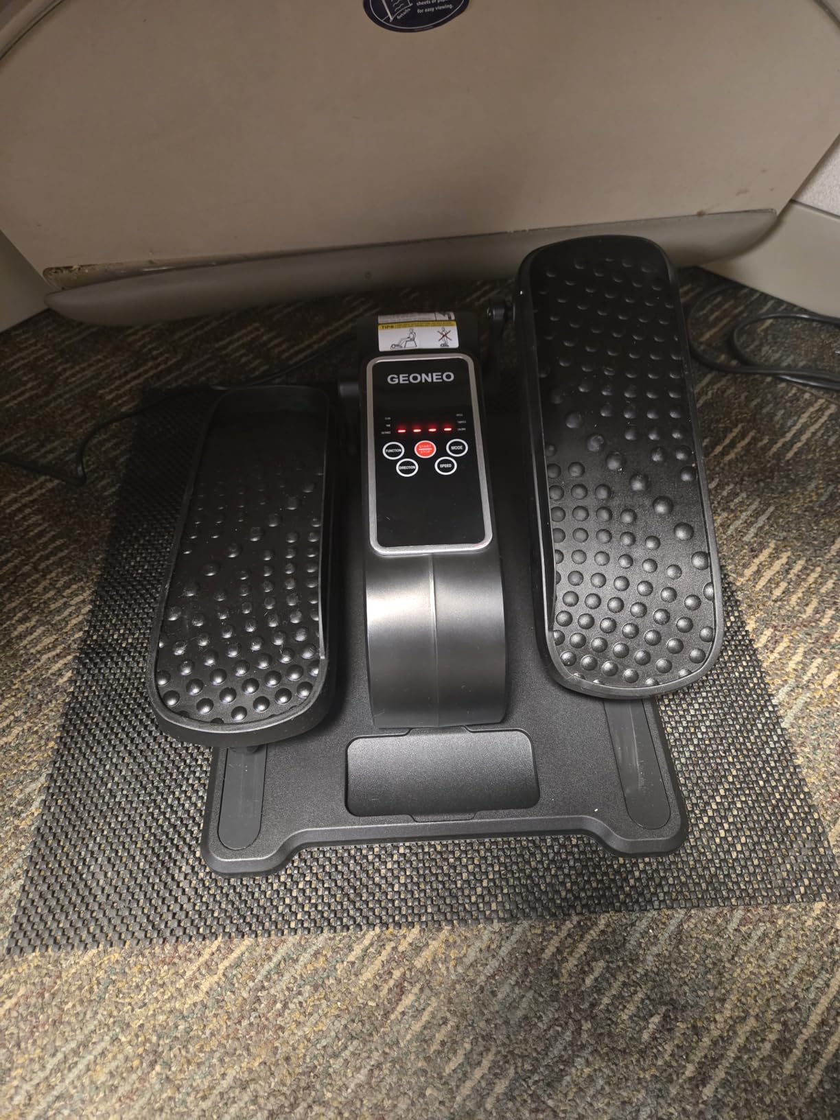 Under Desk Elliptical Machine, Electric Elliptical Leg Exerciser for Senior, Quiet and Compact Electric Seated Pedal Exerciser for Home with Monitor, Remote Control and 12 Adjustable Speeds customer photo 2