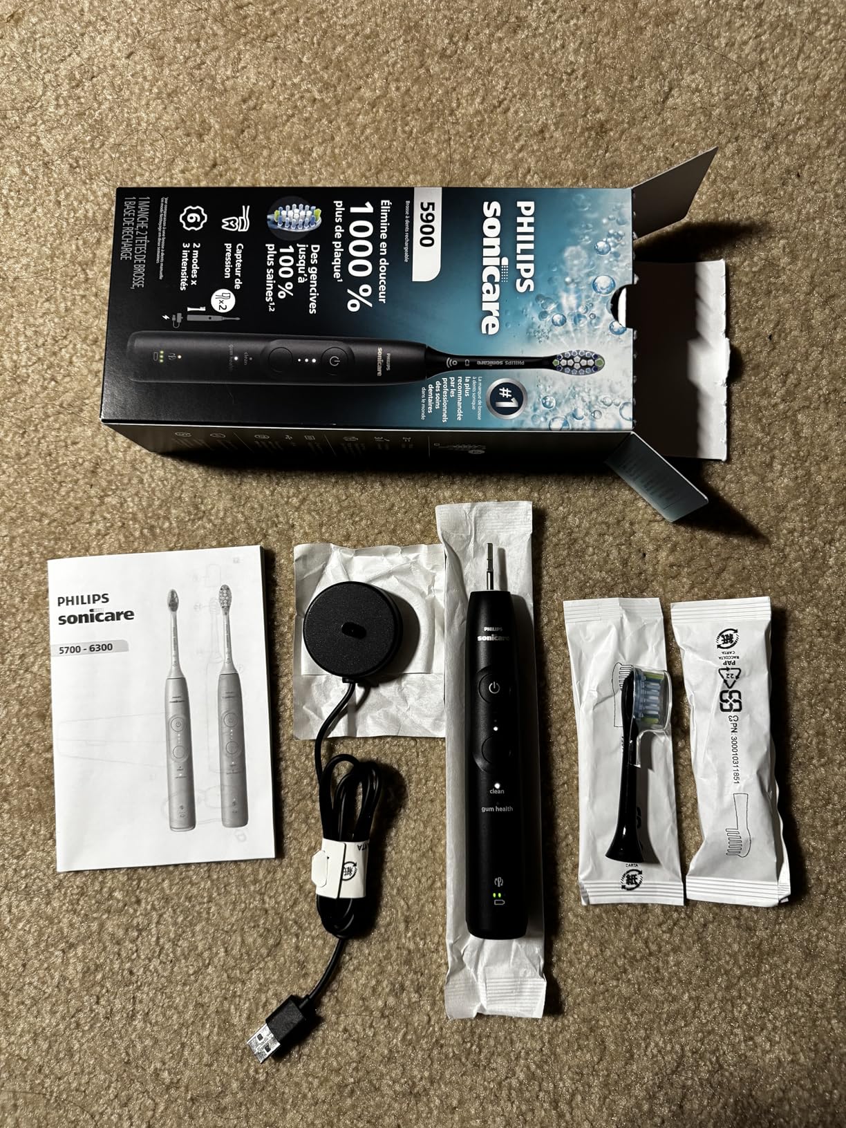 Philips Sonicare 5900 Series Electric Toothbrush, Pressure Sensor, 6 Brushing Settings, SmarTimer, BrushPacer, 21-day Runtime, Gentle Professional-Clean Feel, for Sensitive Gums, Light Pink, HX7132/02 customer photo 2