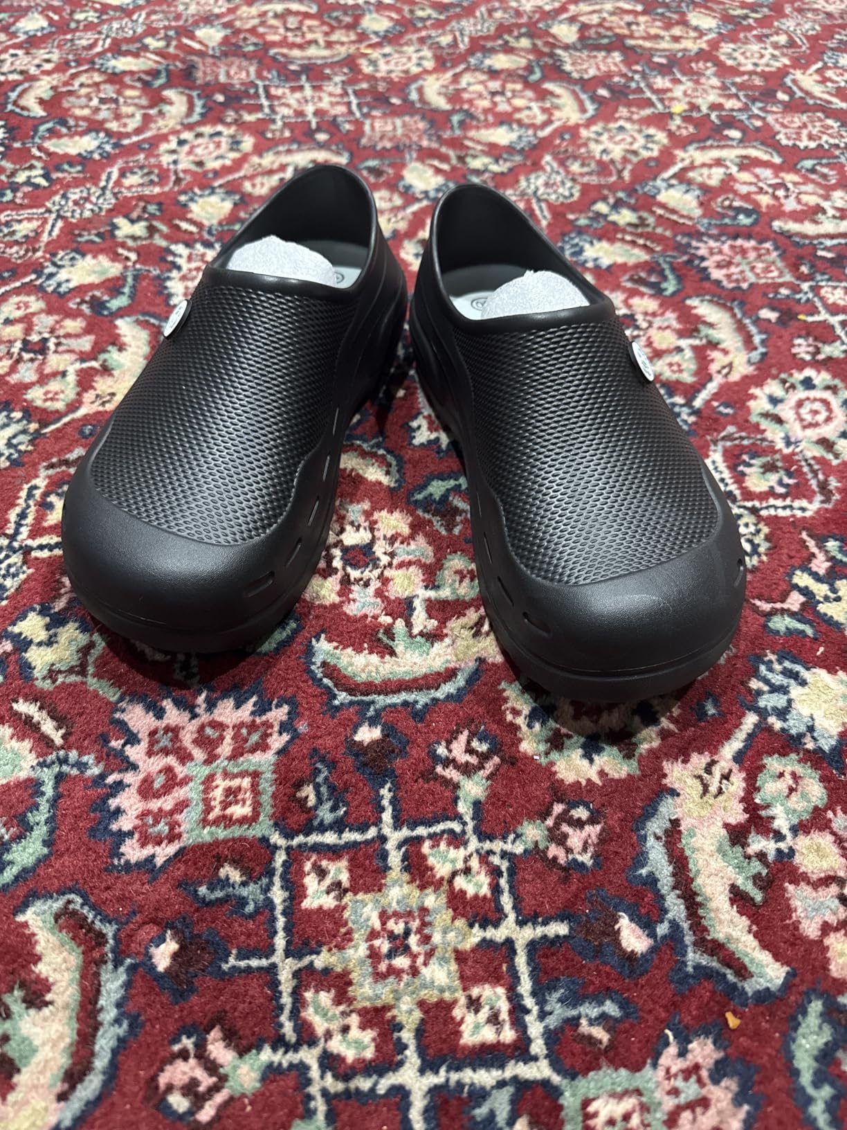 Slip Resistant Work Shoes for Men Women, Waterproof Oil Resistant Chef Shoes, Lightweight Non Slip Kitchen Clogs for Food Service, Restaurant, Nursing, Healthcare - Comfortable All Day Standing Clogs customer photo 2