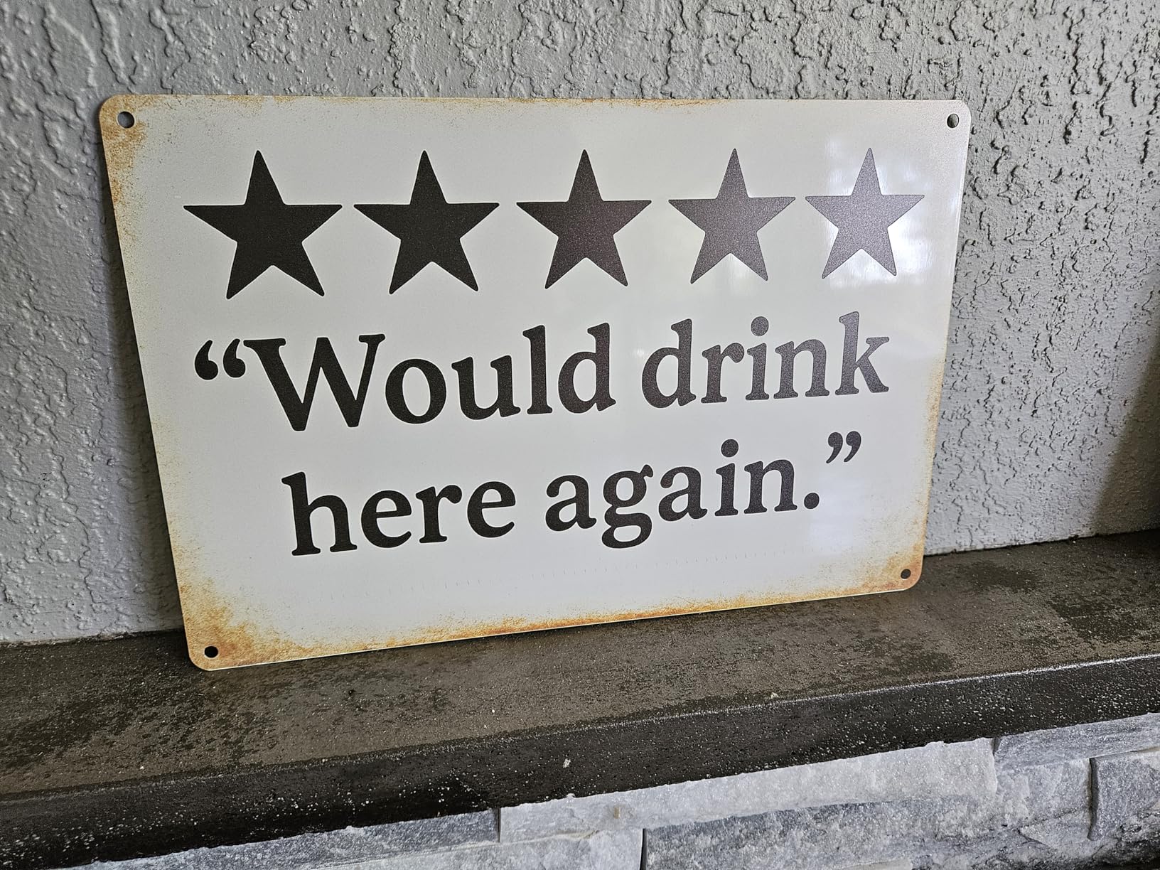 Vintage Bar Metal Signs, Beer Signs for Home Bar Wall Decor, Retro Pub & Man Cave Wall Art, Metal Tin Signs as Gifts for Men, 8x12 Inch, 6 Pieces customer photo 1