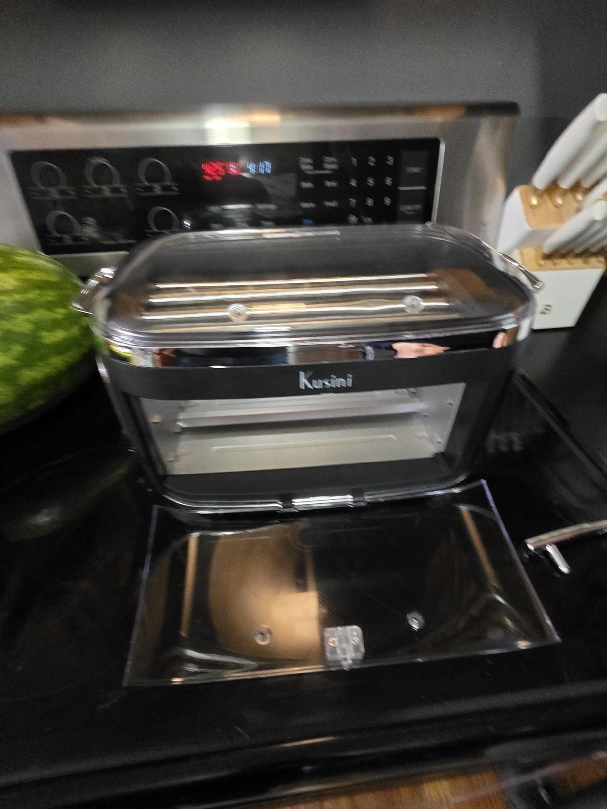 Kusini Hot Dog Roller Grill & Toaster Oven - Holds 8 Hot Dogs & 8 Buns, keep warm Option & Condiment Holder - Kitchen Appliance Hot Dog Cooker Machine - Hosting Party Essential, Unique Gifts Idea customer photo 2