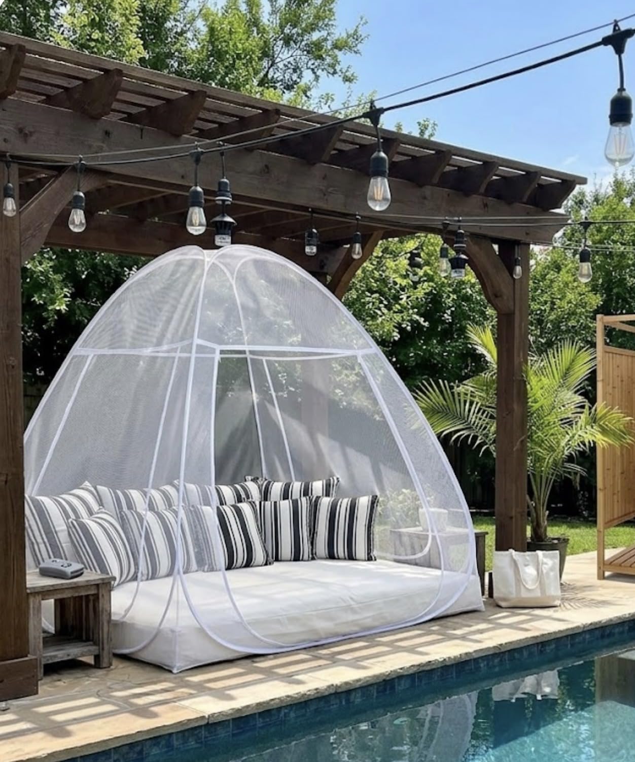 TIKI BiteFighter Plug & Repel Mosquito Repellent for Outdoor String Lights Odor-Free, Easy Install, 110 sq. ft. Coverage with 12 Hours of Protection customer photo 2