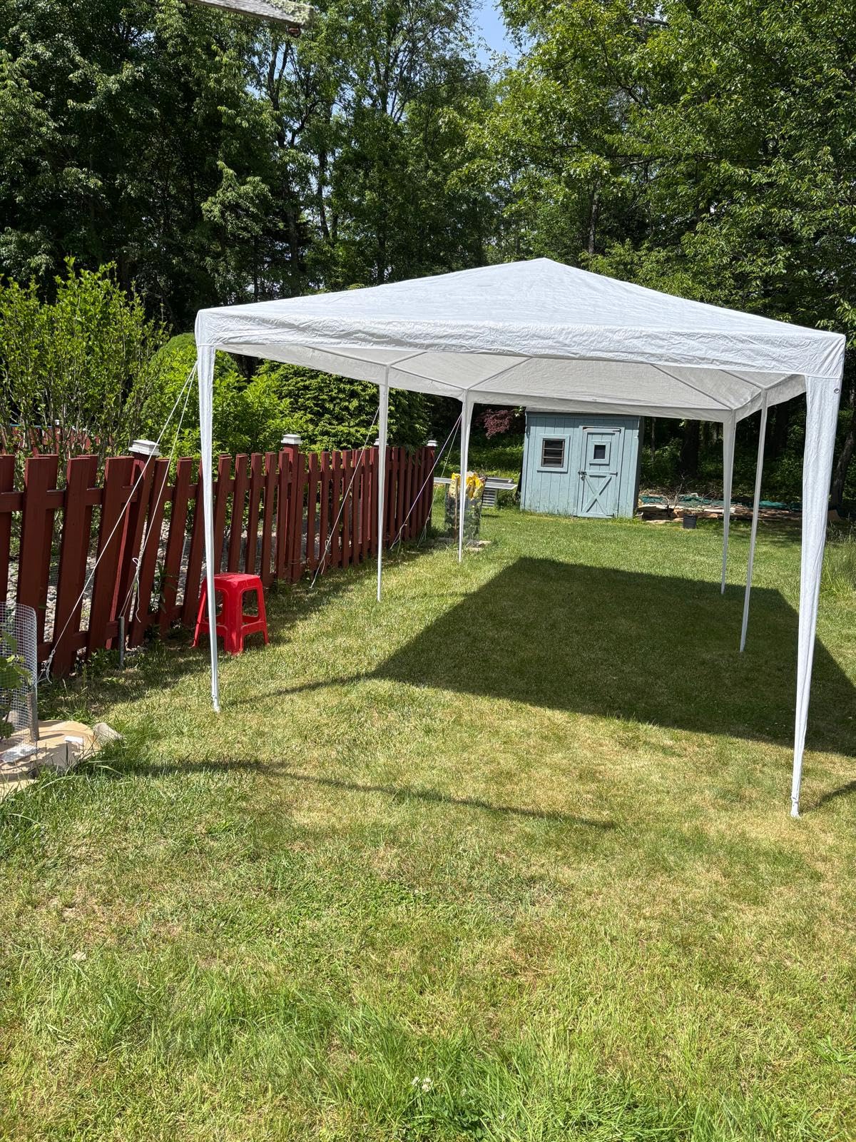 HOTEEL 10x30FT Party Tent Outdoor Canopy Tents for Parties with 8 Removable Sidewalls & 2 Doors, Carpas para Fiestas Waterproof for Gazebo Large Backyard Shelter Patio Wedding Event Tent BBQ White customer photo 1