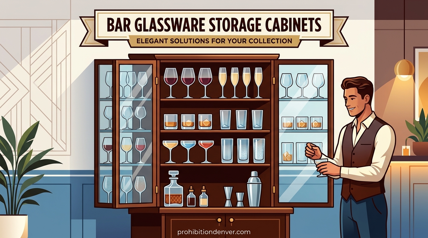 Bar Glassware Storage Cabinets