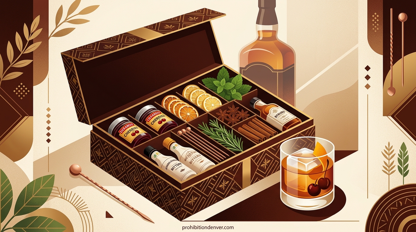 Bourbon Cocktail Garnish Kits
