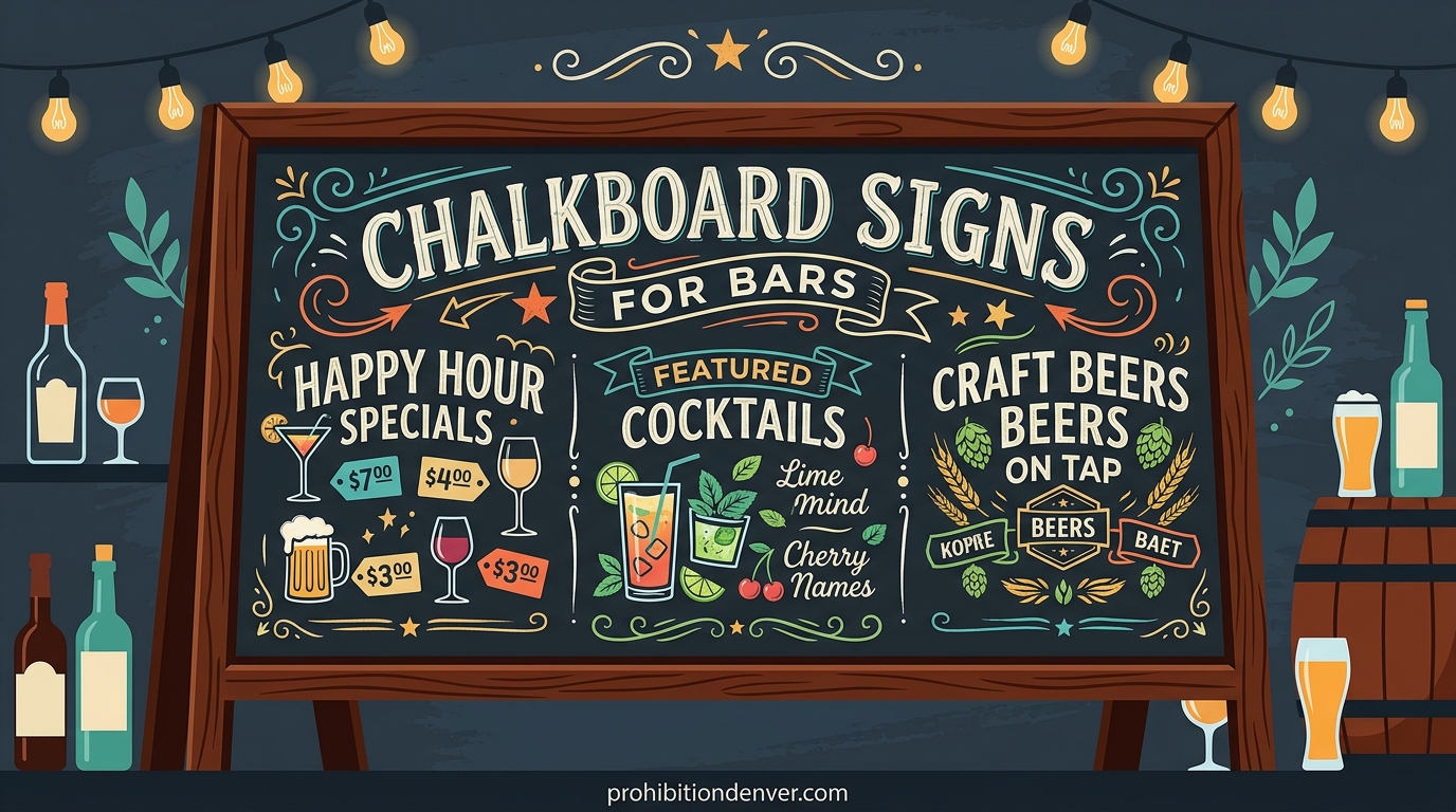 Chalkboard Signs for Bars