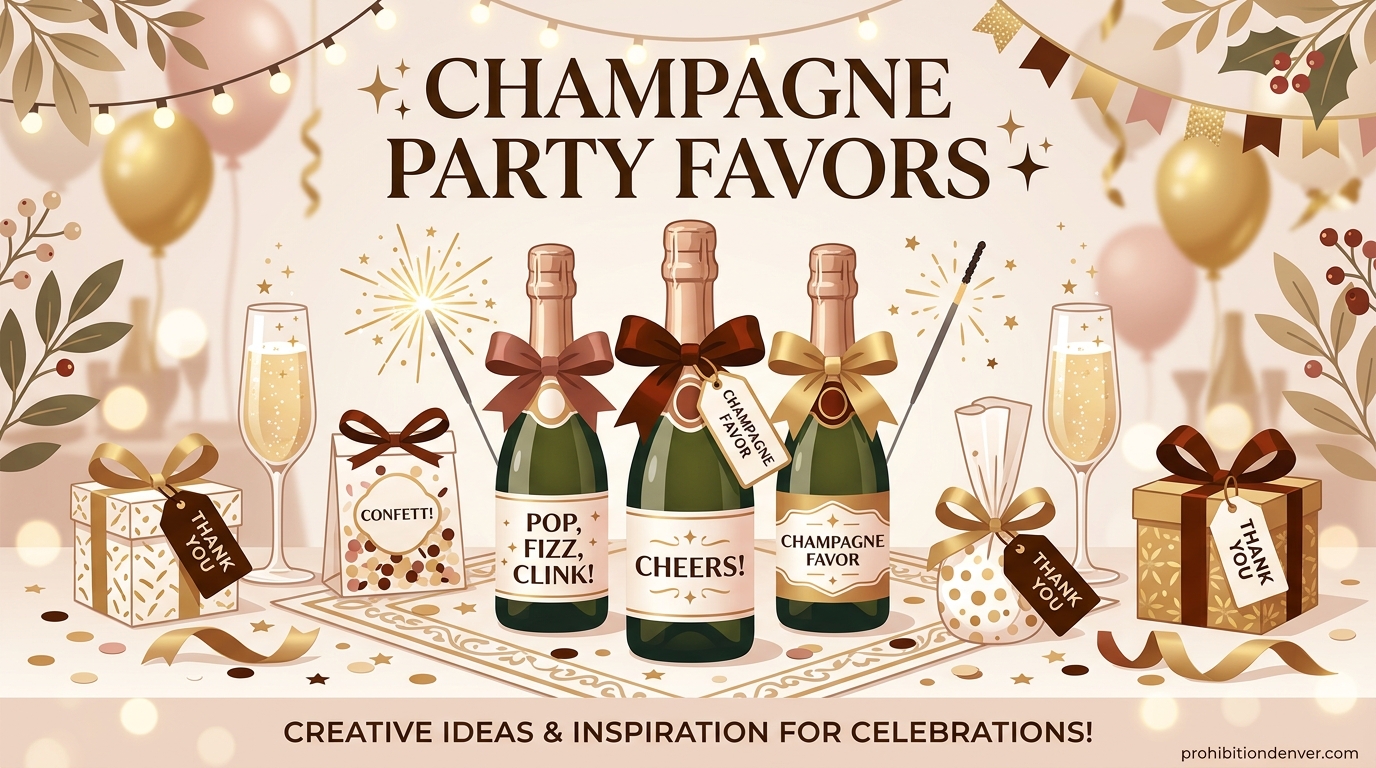 Champagne Party Favors