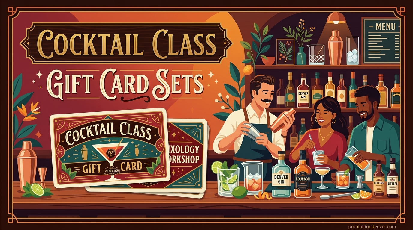 Cocktail Class Gift Card Sets