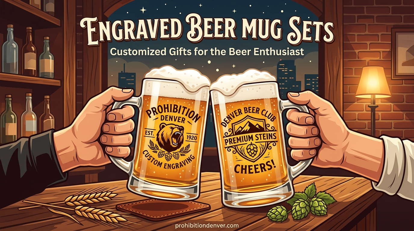 Engraved Beer Mug Sets