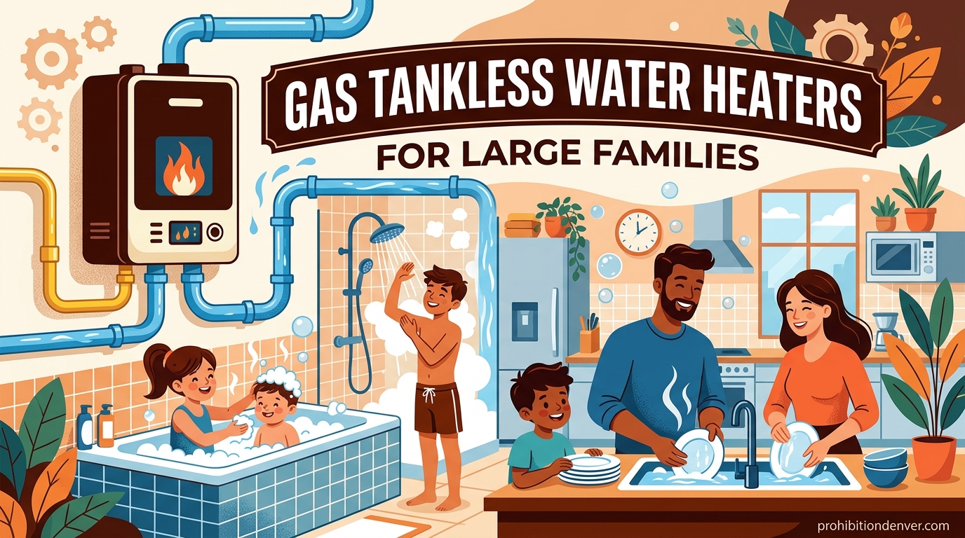 Gas Tankless Water Heaters for Large Families
