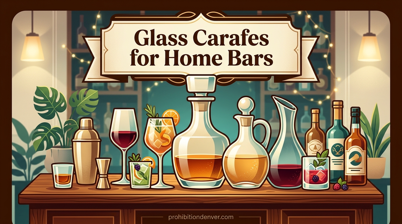 Glass Carafes for Home Bars