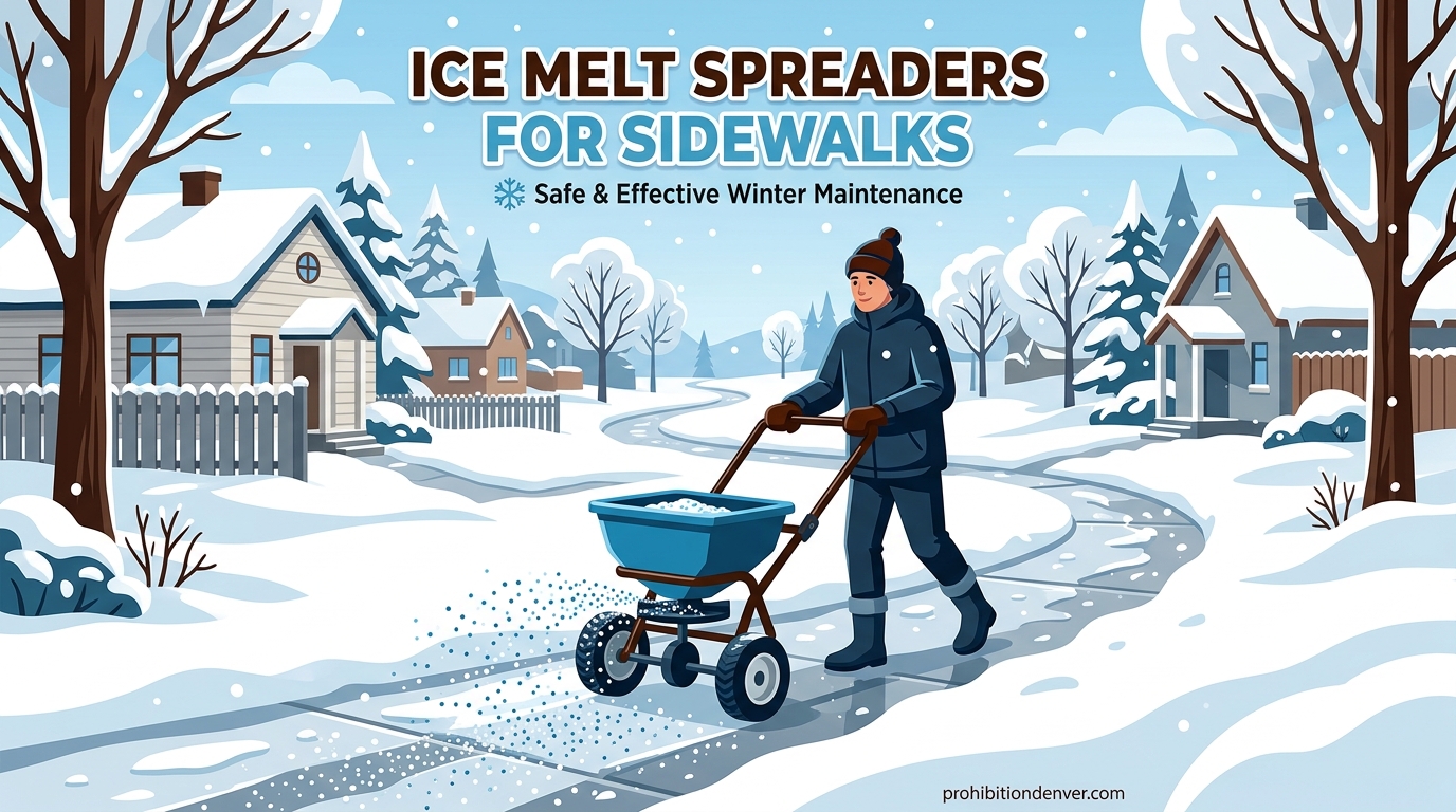 Ice Melt Spreaders for Sidewalks