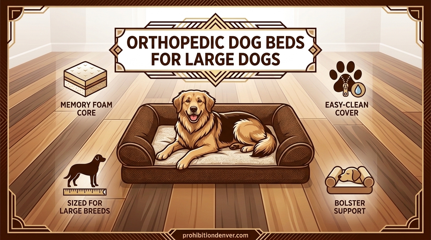 Orthopedic Dog Beds for Large Dogs