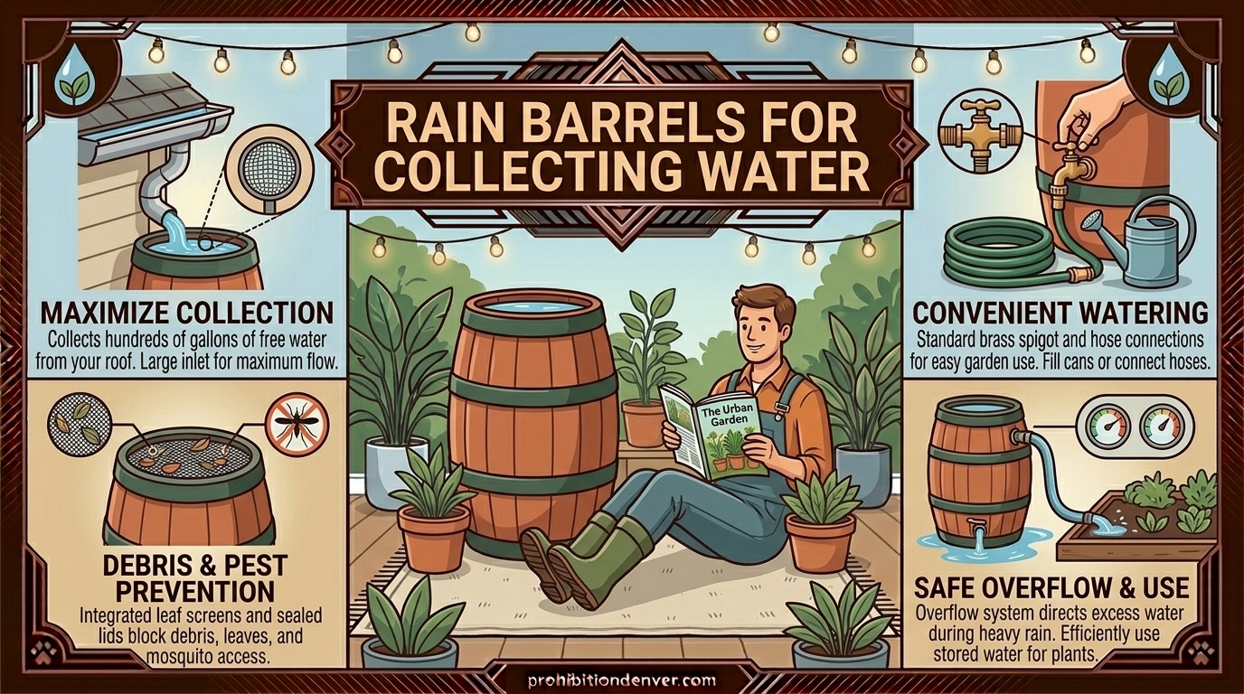 Rain Barrels for Collecting Water