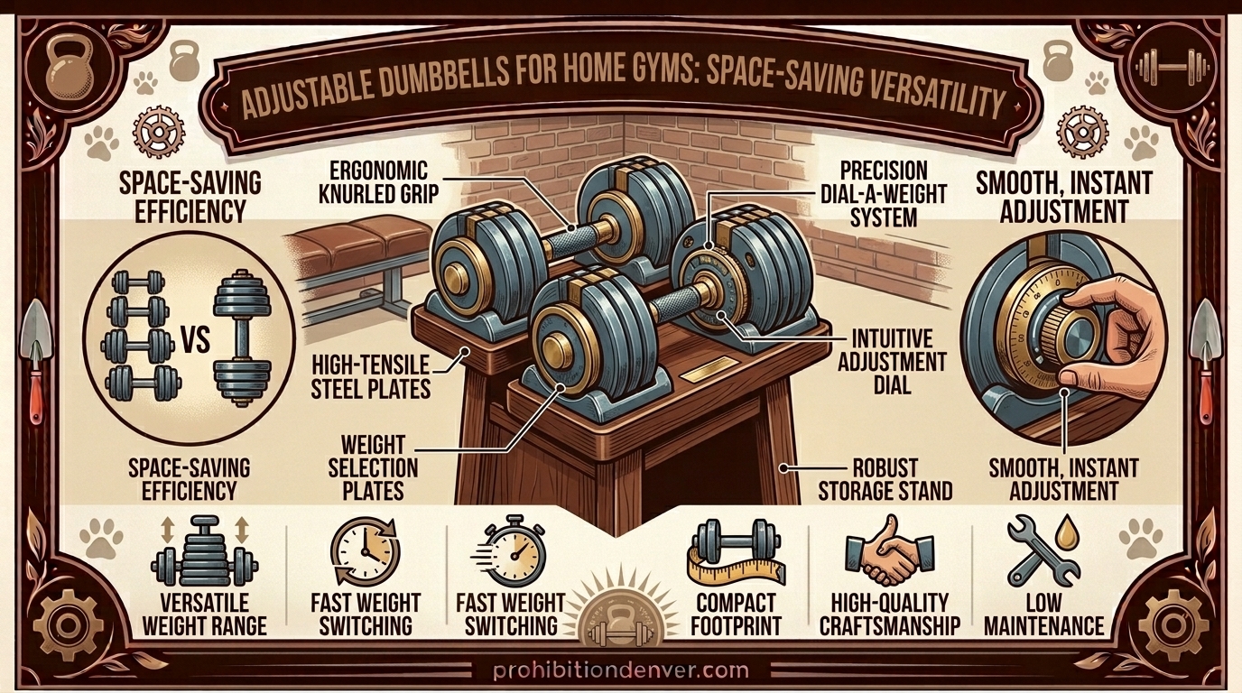 Adjustable Dumbbells for Home Gyms