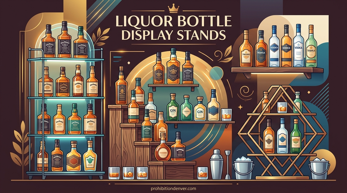 Liquor Bottle Display Stands