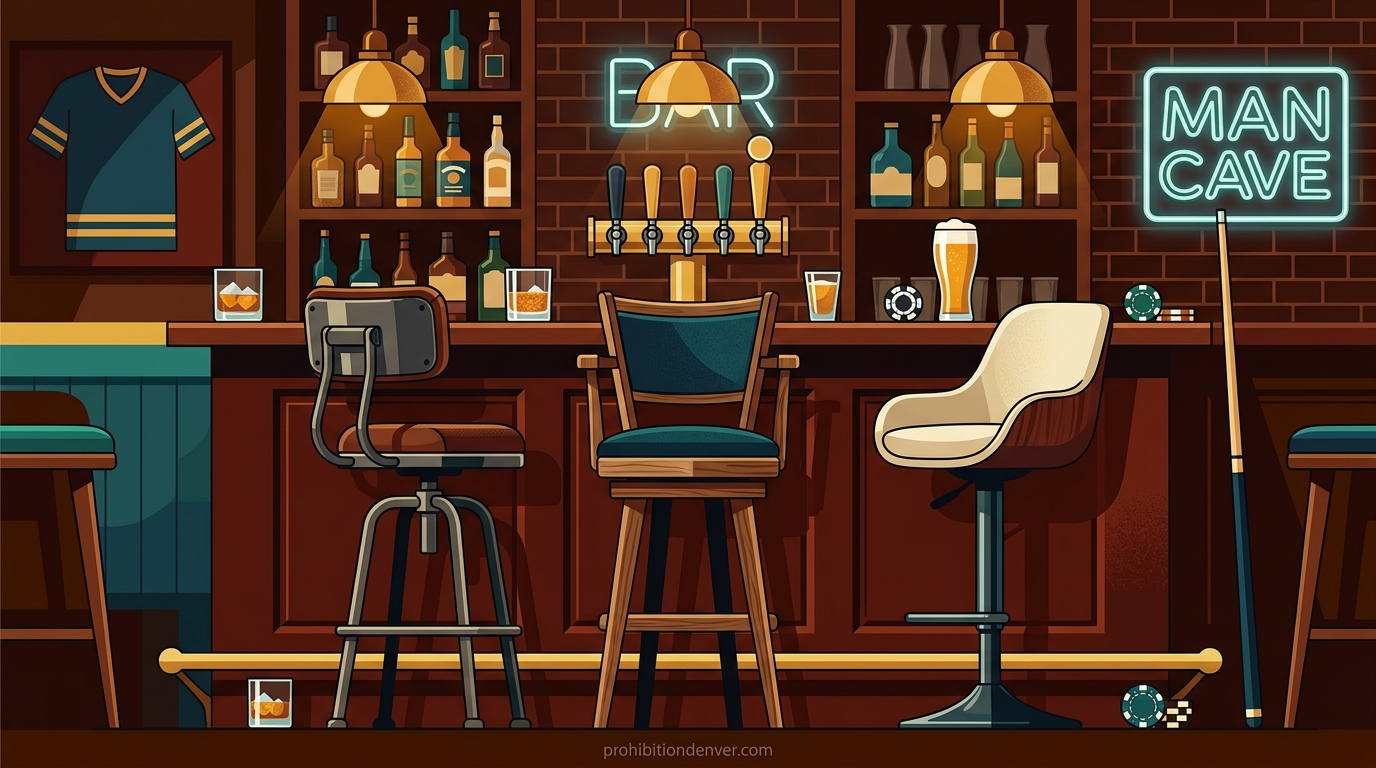 Man Cave Bar Stool Sets