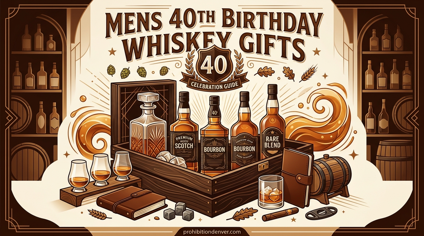 Mens 40th Birthday Whiskey Gifts