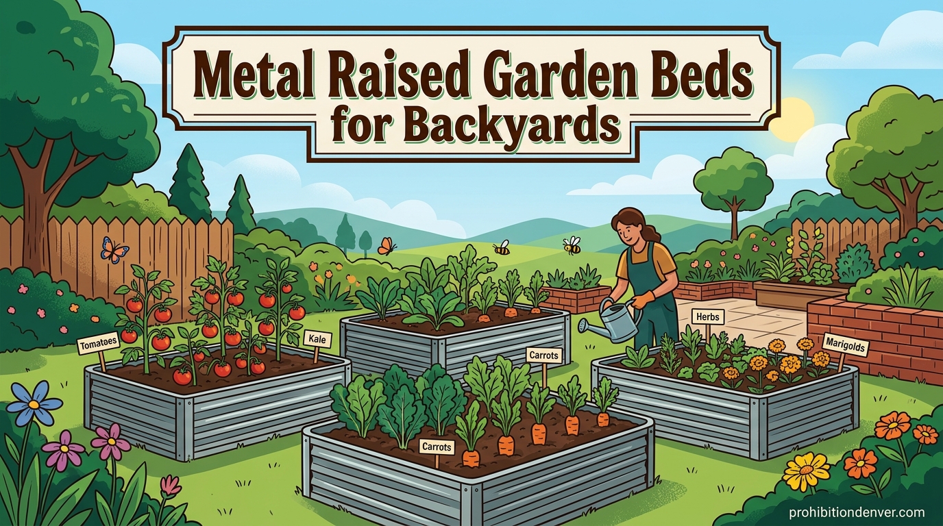 Metal Raised Garden Beds for Backyards