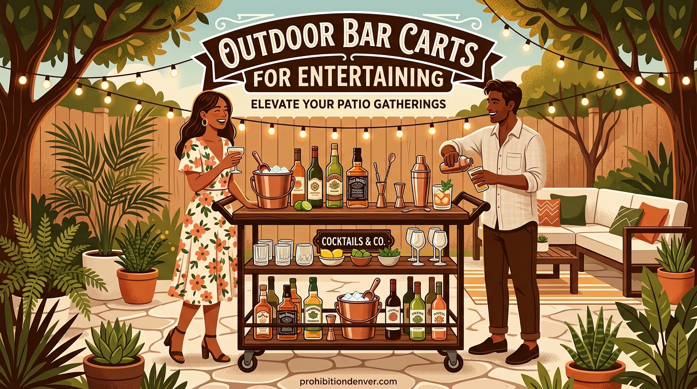 Outdoor Bar Carts for Entertaining