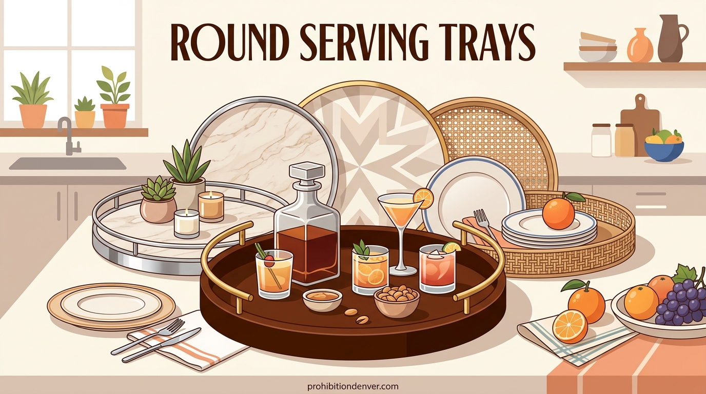 Round Serving Trays