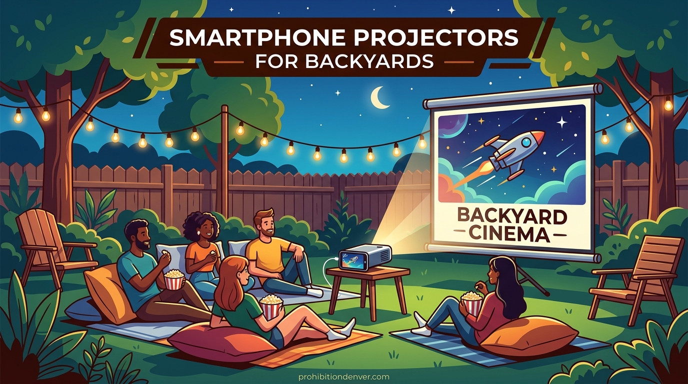 Smartphone Projectors for Backyards