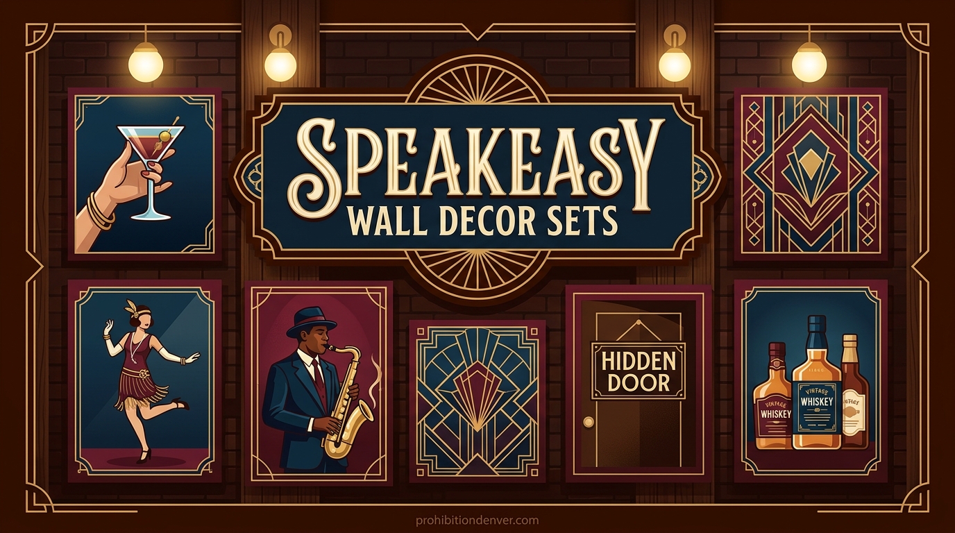 Speakeasy Wall Decor Sets