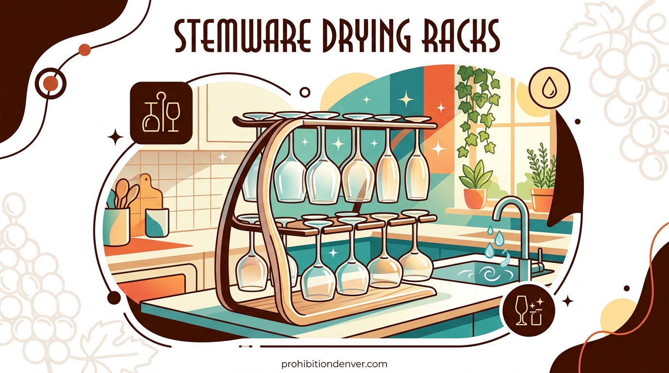 Stemware Drying Racks