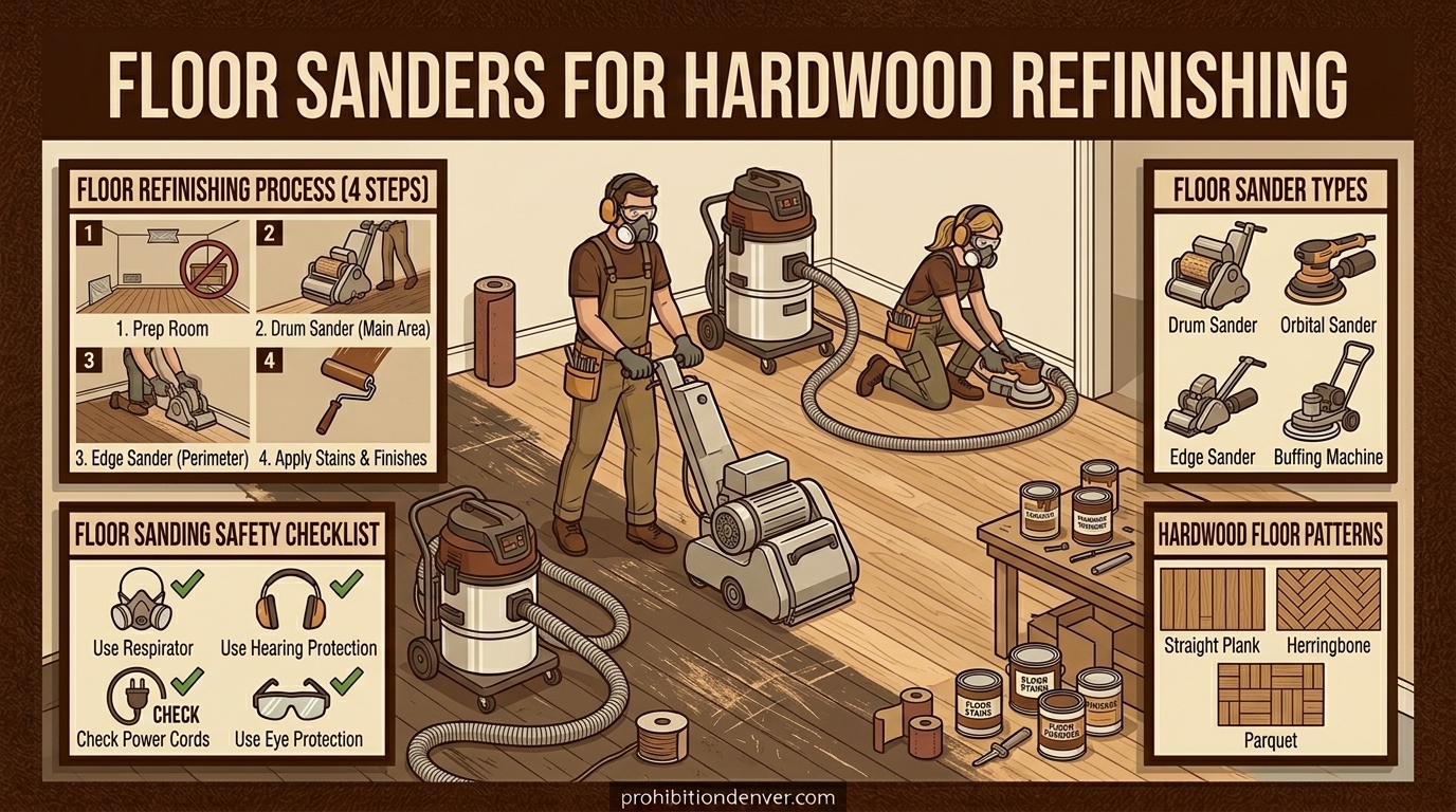 Floor Sanders for Hardwood Refinishing
