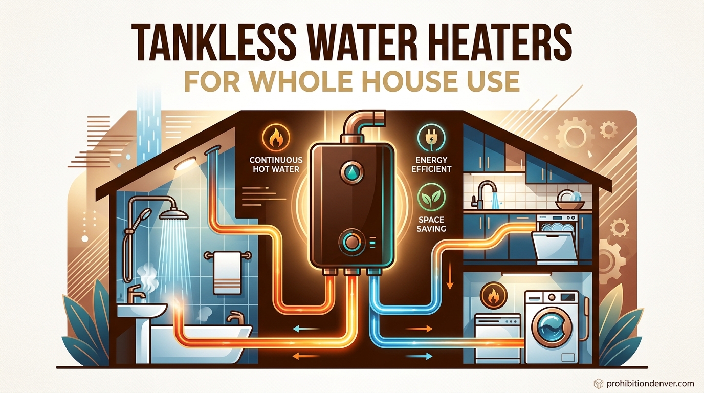 Tankless Water Heaters for Whole House Use