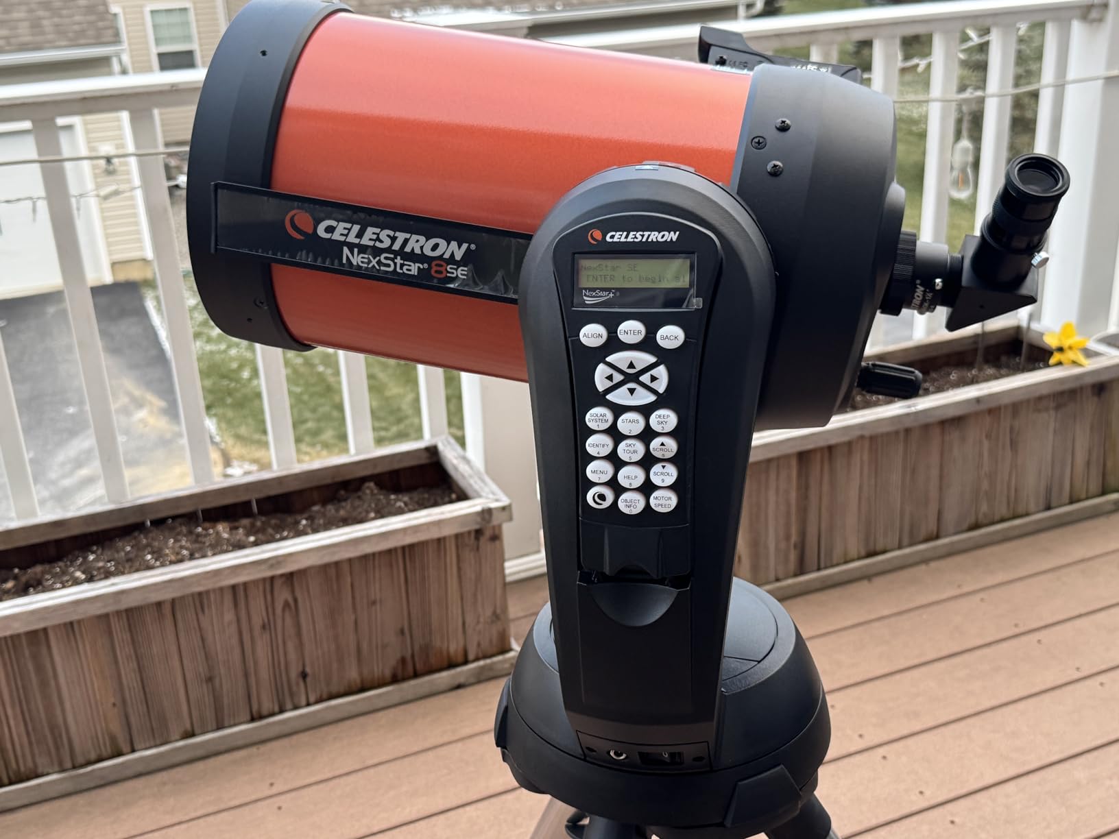 Celestron NexStar 8SE Computerized Telescope - 8-Inch Schmidt-Cassegrain Optical Tube - Fully Automated GoTo Mount with SkyAlign - 40,000+ Object Database customer photo 1