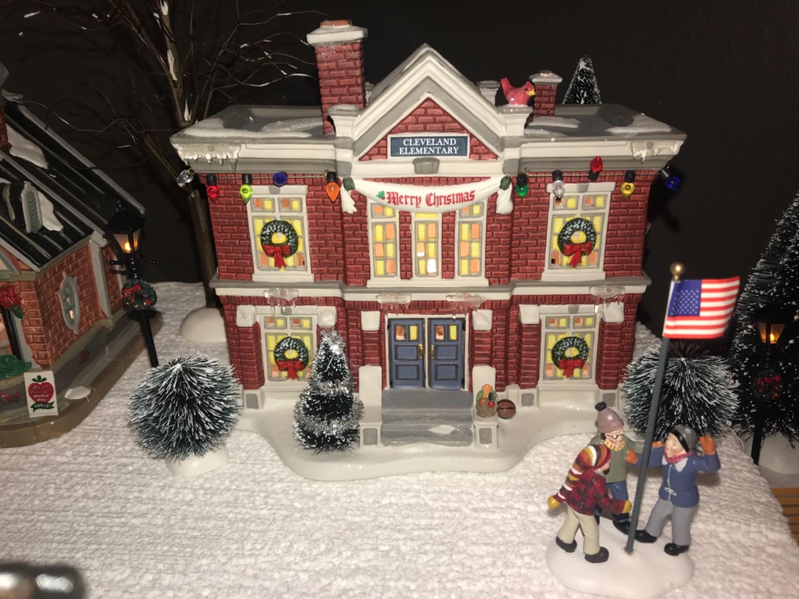 Department 56 A Christmas Story Village Cleveland Elementary School Lit Building customer photo 1