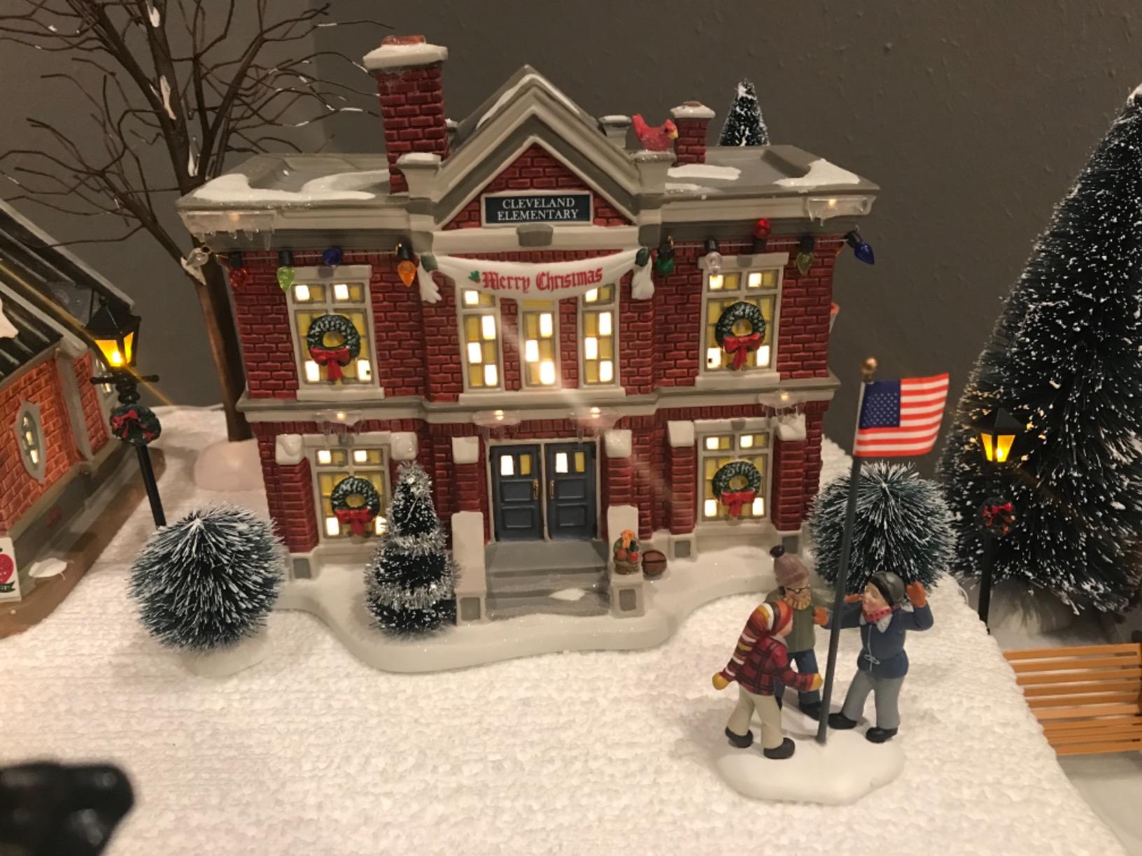 Department 56 A Christmas Story Village Cleveland Elementary School Lit Building customer photo 2