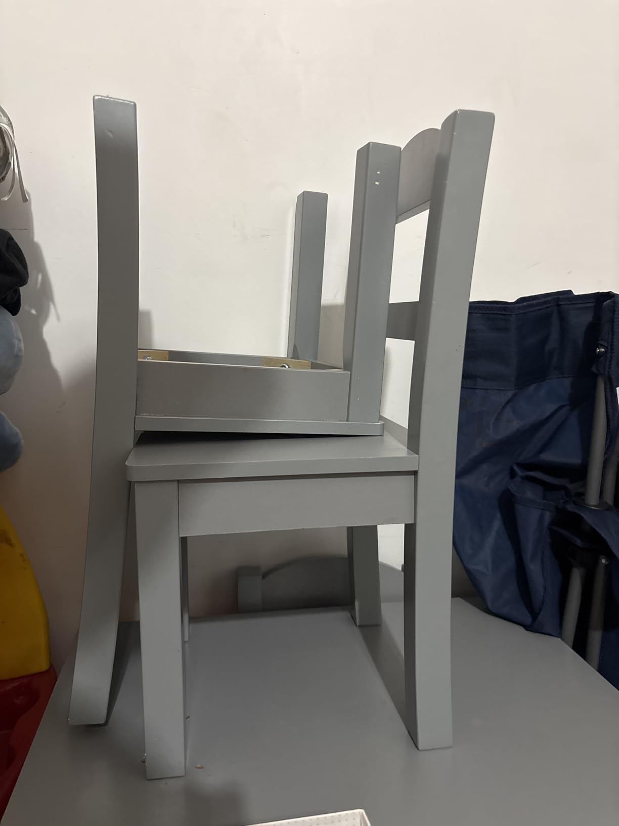 Humble Crew Kids Wooden Table and 4 Chairs Set, Natural/Primary - Kids Table and Chair Set for Toddlers and Children for Arts, Crafts, and Snack Time - Sturdy, Durable Toddler Activity Table customer photo 2