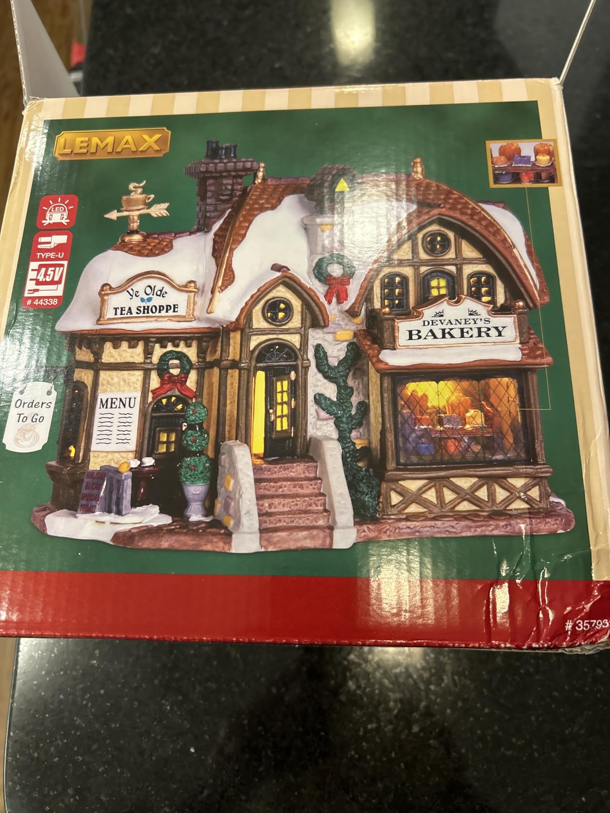 Lemax Christmas Village Devaneys Bakery Battery Operated Led - 35793 customer photo 2