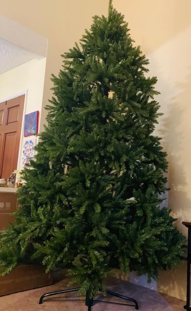 National Tree Company Artificial Full Christmas Tree, Green, Dunhill Fir, Includes Stand, 7.5 Feet customer photo 1