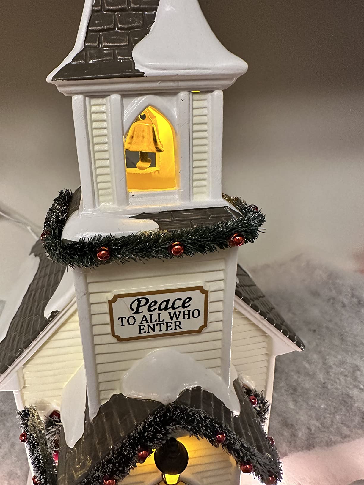 Department 56 Original Snow Village Holy Family Church Lit Building and Figurine Set, 10.63 Inch, Multicolor customer photo 1
